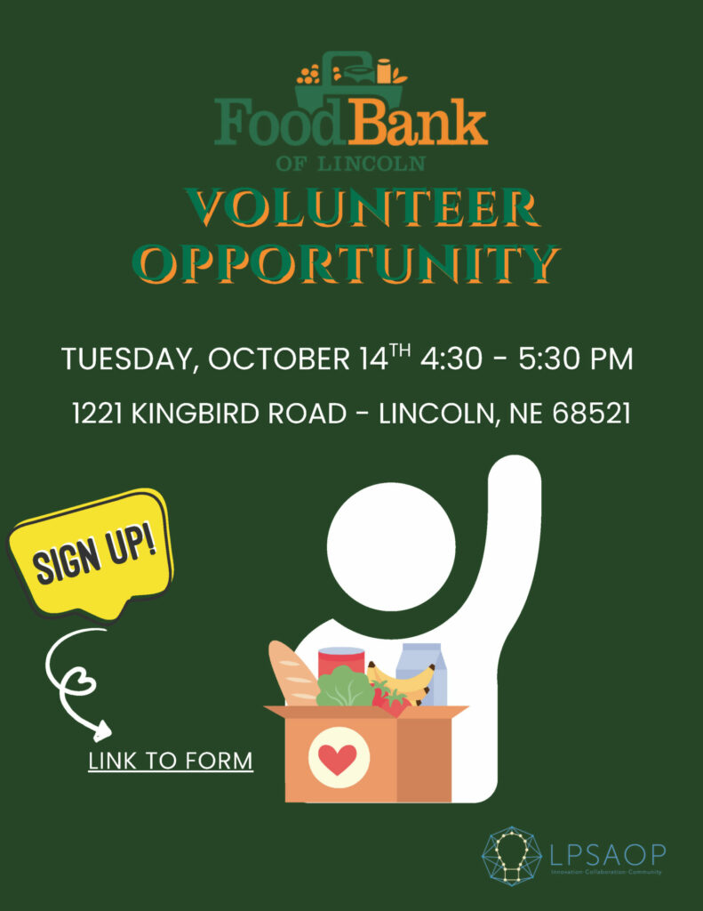 food bank flyer